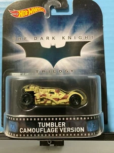 1/64 HOT WHEELS REAL RIDERS THE DARK KNIGHT TRIOLOGY TUMBLER CAMOUFLAGE VERSION - Picture 1 of 2