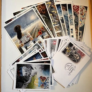 Ukraine rare war stamps SET of 11 full sheet stamps + FDC + postcards signed - Picture 1 of 24