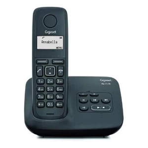 GIGASET AL117A (NERO) TELEFONO CORDLESS CON SEGRETERIA - Zdjęcie 1 z 1