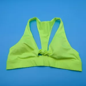 Victorias Secret Sports Bra Medium Green Twist Ultimated Lightly Lined Pullover - Picture 1 of 10