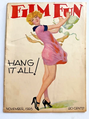Complete November 1928 Film Fun Magazine- Cute Blond Hanging Laundry - Image 1 of 4