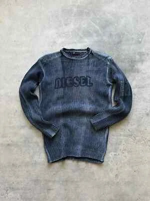 VINTAGE DIESEL TYE DYE KNIT SWEATER SWEATSHIRT MEN'S SIZE L - Image 1 of 4