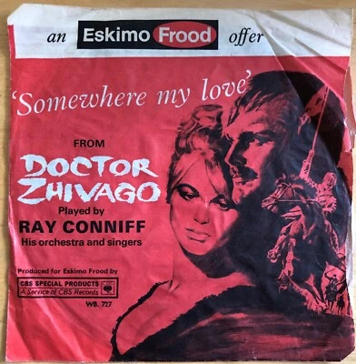 Somewhere My Love - Doctor Zhivago, Ray Conniff 7" single + Camelot- Percy Faith - Image 1 of 4