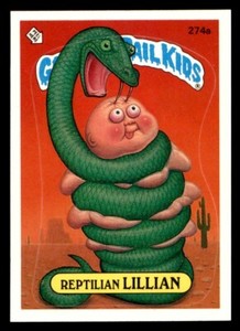 1987 Topps Garbage Pail Kids GPK Series 7 A #274a Reptilian Lillian NM/MT *d2