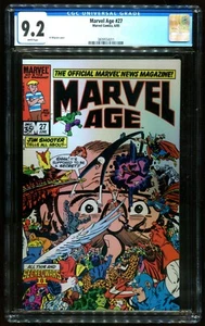 MARVEL AGE 27 CGC 9.2 1ST BEYONDE (HUMANO) PREDATES SERCET WARS II #1 MARVEL - Imagen 1 de 2