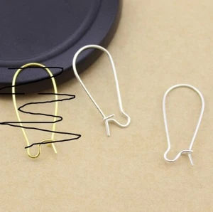 5 Pairs 925 Sterling Silver Earring Hoop Ear Wires Earring Findings Hook 9'18mm - Picture 1 of 1