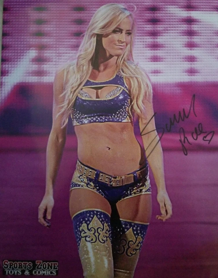 Summer Rae 签名 WWE 8x10 照片 摔跤 Diva 正品证书 签名 — 第 1/1 张图片