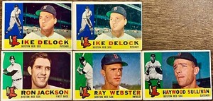 1960 Topps Boston Red Sox, Ike Delock Ron Jackson Ray Webster Haywood Sullivan—5