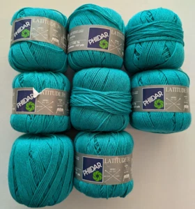 Phildar Latitude 3.5 Lot/8 Cotton 50 gm 107 yds 1 oz. Tahiti #277 One Lot - Picture 1 of 3