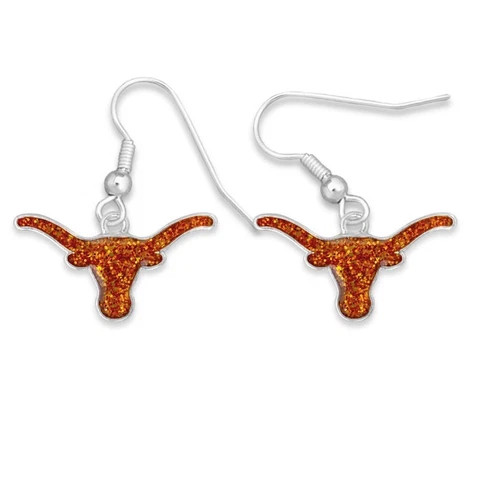 Texas Longhorns Game Day Glitter Earrings Jewelry Gift Licensed UT Cover