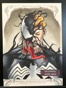 Boceto de obras maestras de Marvel 2018 Venom de Samuel Shin - Impresionante 😍 😍 1/1 - Imagen 1 de 2