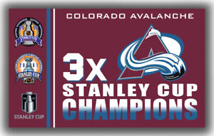 Colorado Avalanche Hockey Champions 3X Flag 90x150cm 3x5ft Winners best banner
