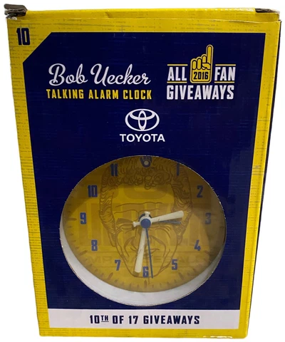 Bob Uecker Talking Alarm Clock Milwaukee Brewers Baseball Fan Give Away 2016 Cover