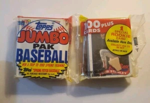 1989 Topps Baseball Jumbo Pak - 100+ Cards Bubble Gum - Picture 1 of 4