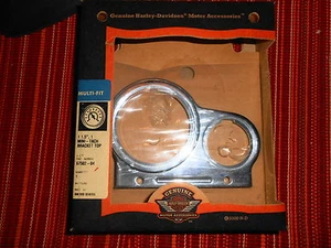 NOS Harley Davidson Chrome Gauge Bracket 1-1.5" 1- Mini Tach 67502-04 - Picture 1 of 1