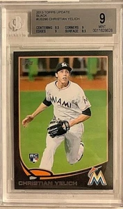 Aggiornamento Topps 2013 Black Christian Yelich RC #US290 BGS come nuovo 9 36/62 - Foto 1 di 2