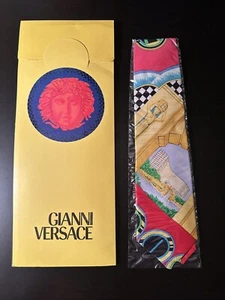 GIANNI VERSACE COUTURE silk tie Miami Beach print from S/S 1993, Miami series - Picture 1 of 6