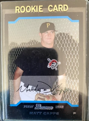 Matt CAPPS 2004 Rookie Card Pittsburgh Pirates Bowman #282 - Image 1 of 2