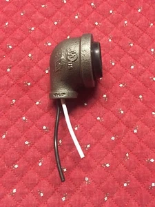 LOWEST PRICE!! 1 Steampunk/ Iron Elbow Lamp/Light Socket 1-1/4" x 1/2" - Picture 1 of 1