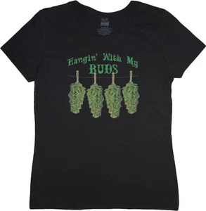 Ladies t-shirt funny saying pot weed cannabis design women's size tee shirt top - Picture 1 of 1