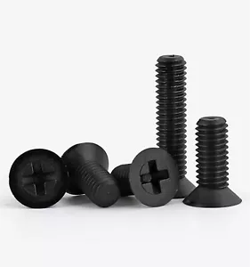 Senkschrauben Nylon M2.5 M3 M4 M5 M6 M8 Kunststoff Flachkopf Kreuzschlitzschrauben - Bild 1 von 6