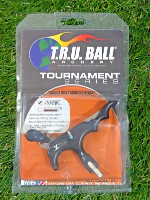 **NEW** T.R.U. Ball Tournament Series BossX 4 Finger Release - TBX4-BK - Image 1 of 3
