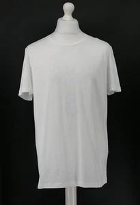 BALMAIN PARIS LOGO PRINT MENS WHITE TEE T-SHIRT UK XL RRP £260 BR - Picture 1 of 10