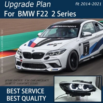 Conjunto de faros LED delanteros DRL para BMW F22 serie 2 2014-2021 Foto 1 de 4