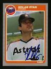 1985 FLEER 359 NOLAN RYAN CENTERED PERFECTLY AUTOGRAPHED GEM MINT SIGNED HQ CARD