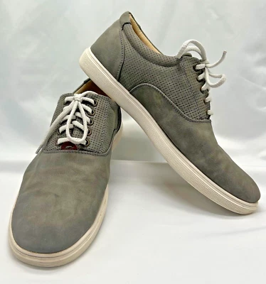 Zapatillas deportivas de cuero gris STEVE MADDEN M-Renold - Zapatos de barco de gamuza grises - Para hombre talla 9,5 Foto 1 de 4