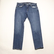 Gap Men's Size 40x32 Blue Slim Fit Straight Leg Medium Wash Stretch Denim Jeans