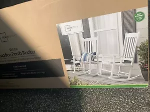 Maine Wood Rocking Chair – 1-Pack White Maine Rocker - Picture 1 of 6