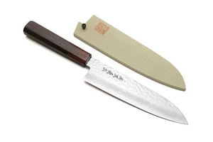 Yoshihiro VG10 46 Layers Hammered Damascus Santoku Japanese Multipurpose Chef... - Picture 1 of 8