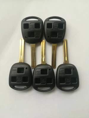 Qty(5) Key Case for Lexus ES300 GS300 GS400 GS430 IS200 LS400 HYQ1512V HYQ12BBT - Image 1 of 2