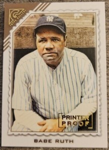 2022 Topps Gallery Babe Ruth Printer Proof Parallel #152 New York Yankees
