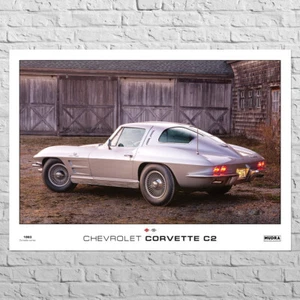 Póster Chevrolet Corvette C2 | 33x24" tamaño grande A1 | decoración habitación garaje | Stingray - Imagen 1 de 4