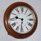 ENGLISH FUSEE RAILWAY STATION WALL CLOCK