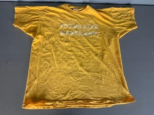 CHAMPION BLUE BAR YOUNG LIFE MARYLAND SINGLE STITCH VINTAGE 80s T-SHIRT XL - Picture 1 of 5