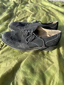 Cole Haan Black Suede Oxfords Shoes Men’s Size 10 - Picture 1 of 6