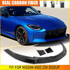 For Nissan 400Z Z 2023UP DRY CARBON FIBER Front Bumper Lip Splitter Body kits