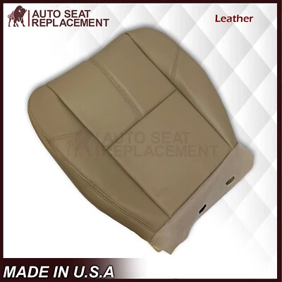 2007 - 2014 Chevy Silverado LS LTZ Z71 1500 2500 Bottom LEATHER Seat Cover Tan - Image 1 of 4