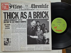 Jethro Tull - Thick As A Brick LP Zeitungs-Cover D 1972 green Zustand: VG-/VG- - Bild 1 von 14