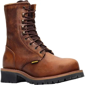 Botas de cuero Bonanza Sierra 9 pulgadas marrón loco leñador grano completo para hombre - Imagen 1 de 5