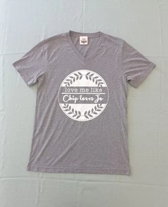 atx mafia Love Me Like Chip Loves Jo Shirt Sz Medium Grey Chip & Joanna Gaines  - Picture 1 of 19