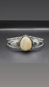 Achat Armreif Armband in Sterling Silber verstellbar Schmuck Handarbeit - Bild 1 von 5