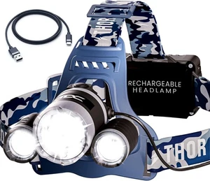 Headlamp Rechargeable USB-C, 1080 Lumen, Super Bright Head Lamps Led Recharge... - Picture 1 of 8