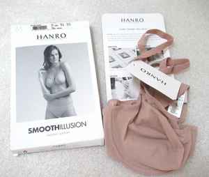 Sujetador con aros Hanro talla 34B Smooth Illusion 1294 Nature nuevo con etiquetas $130 - Imagen 1 de 5