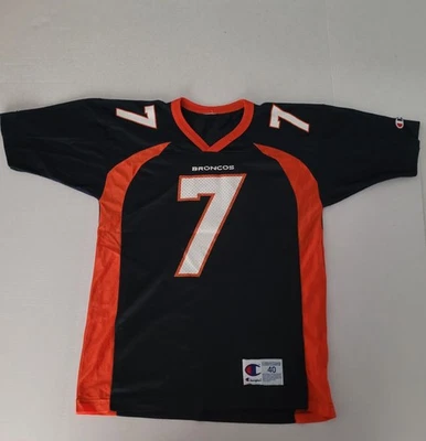 Camiseta deportiva vintage #7 Elway Denver Bronco azul talla 40 campeón Foto 1 de 4