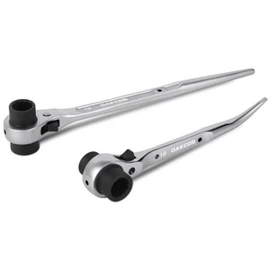 2Pcs Scaffold Ratchet Wrench Set 3/4×7/8 OR 19mm×22mm Spud Ratchet Podger - Picture 1 of 7
