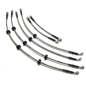 Custom length performance brake lines clear for BMW or Mercedes cars 2 pcs - Picture 1 of 10